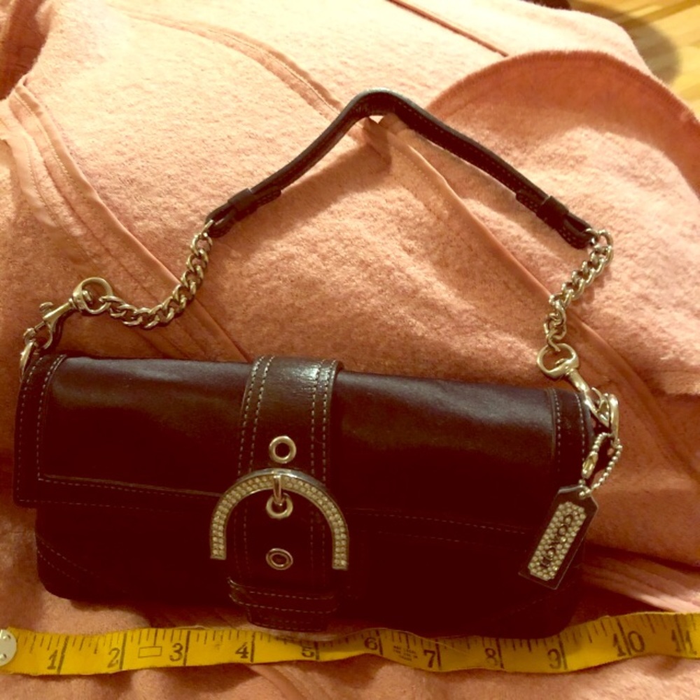 Beautiful coach black rhinestone bag. Lovely
